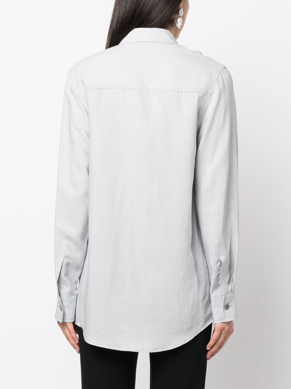 long-sleeve buttoned shirt - 4