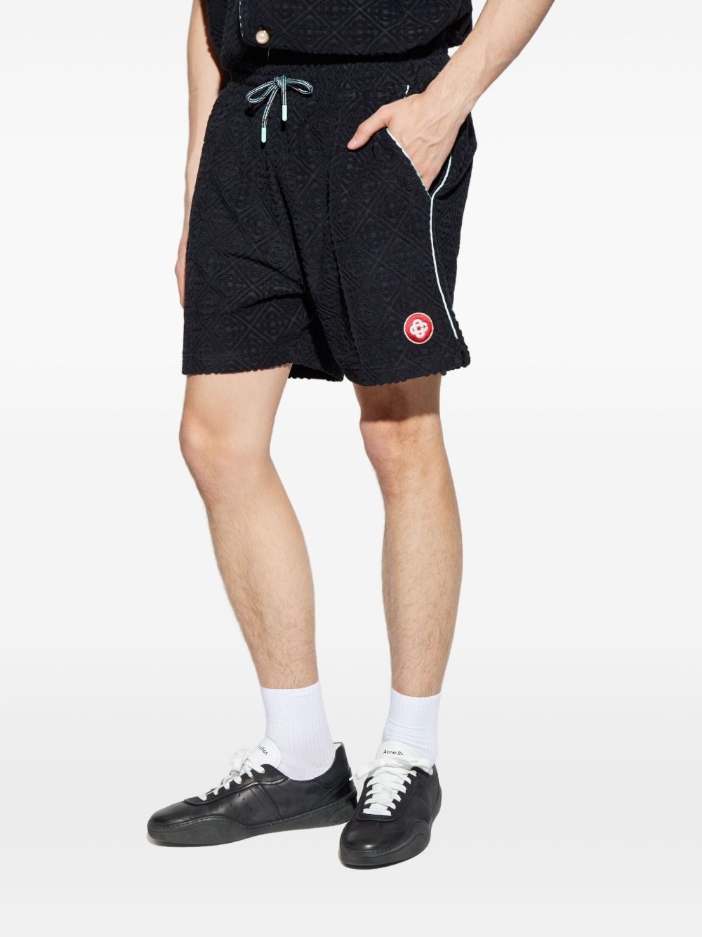 embroidered shorts - 2