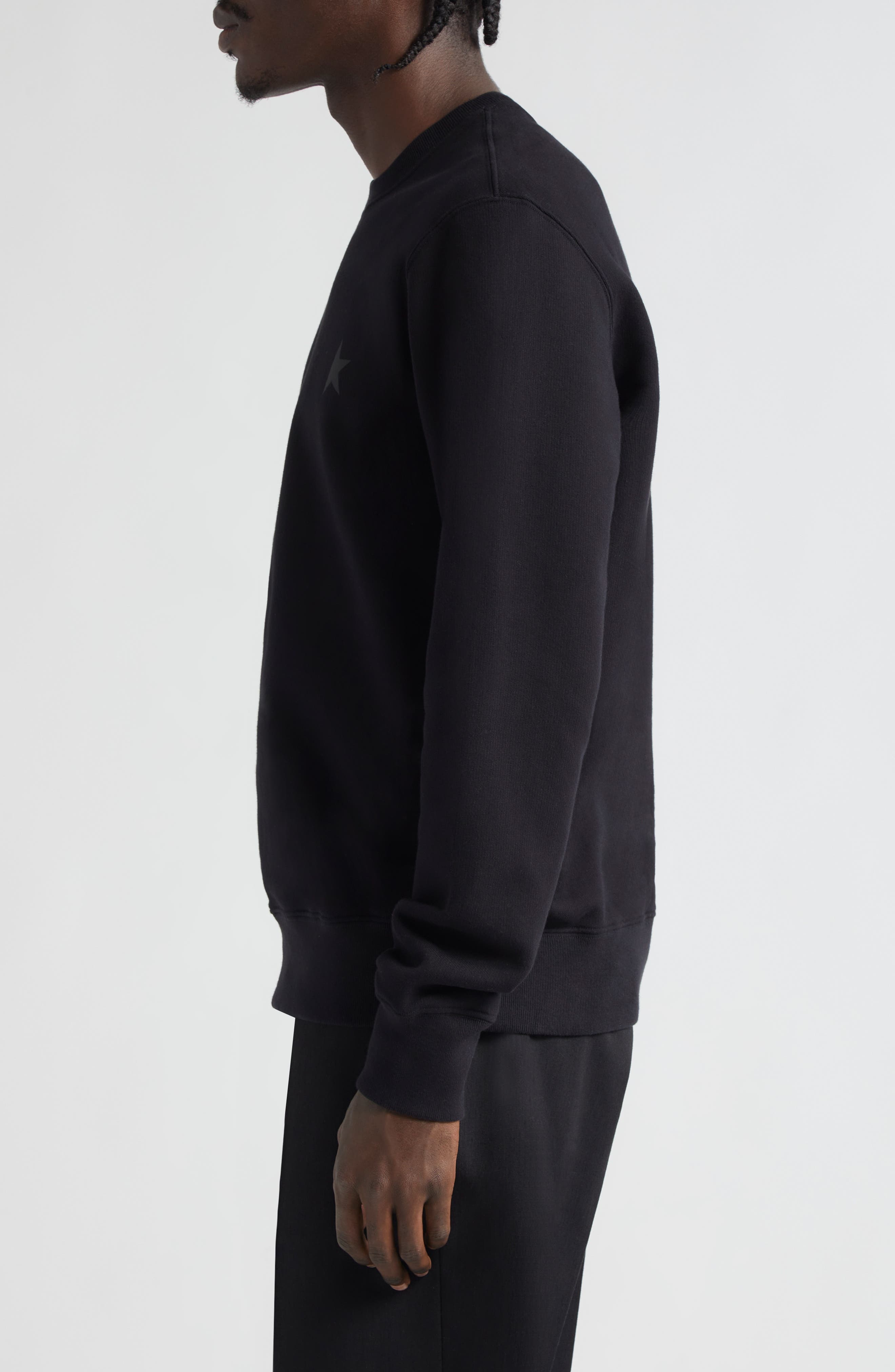 Archibald Star Cotton Crewneck Sweatshirt - 3