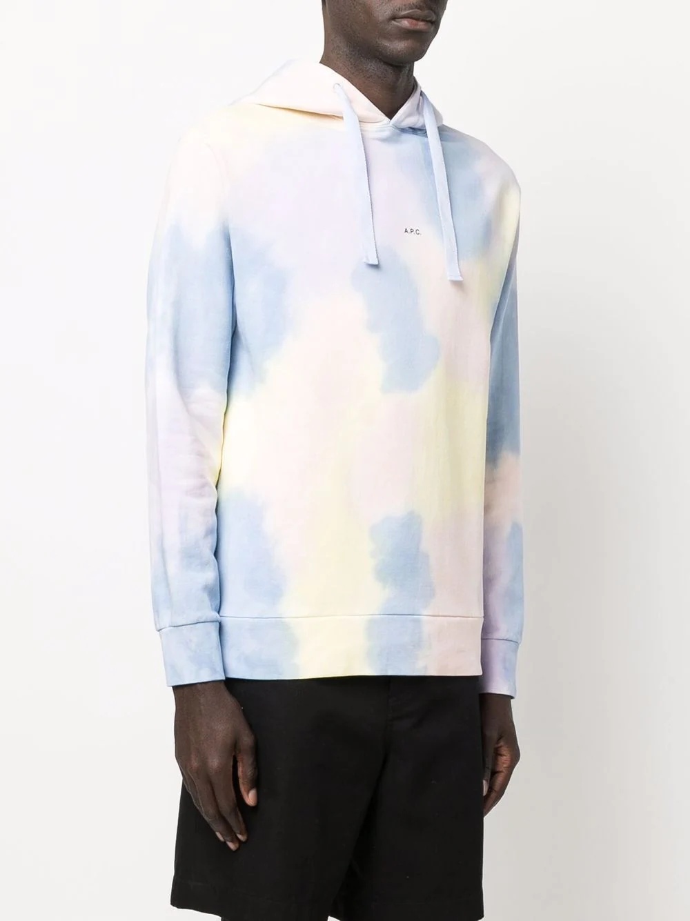 tie-dye logo-print hoodie - 4