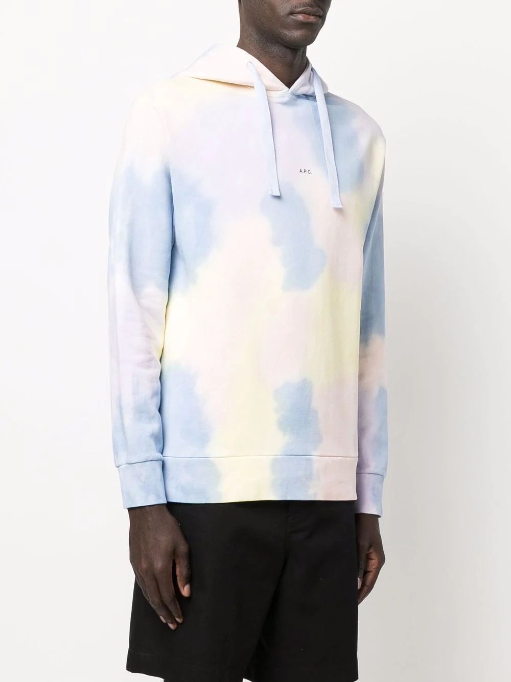 tie-dye logo-print hoodie - 3