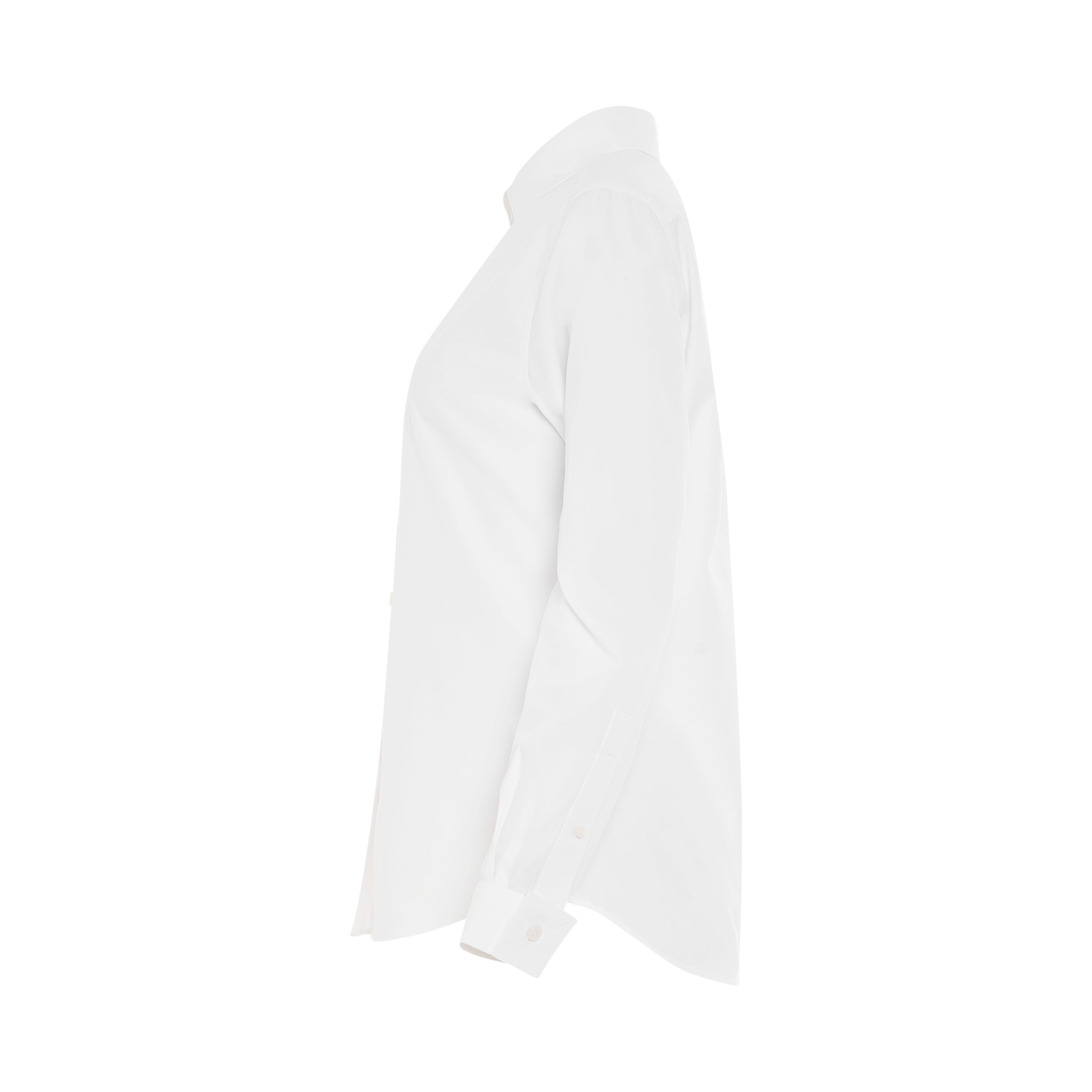 Organic Classic Poplin Shirt in White - 3