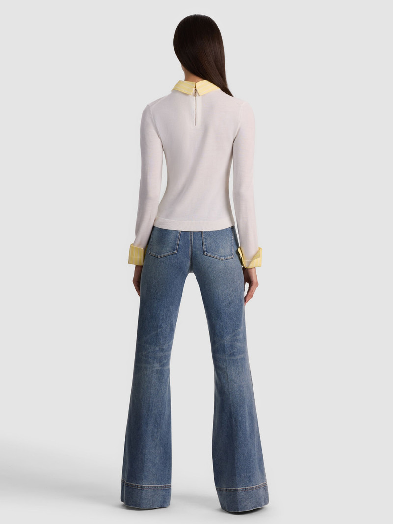 Alice + Olivia PORLA COLLARED SWEATER outlook