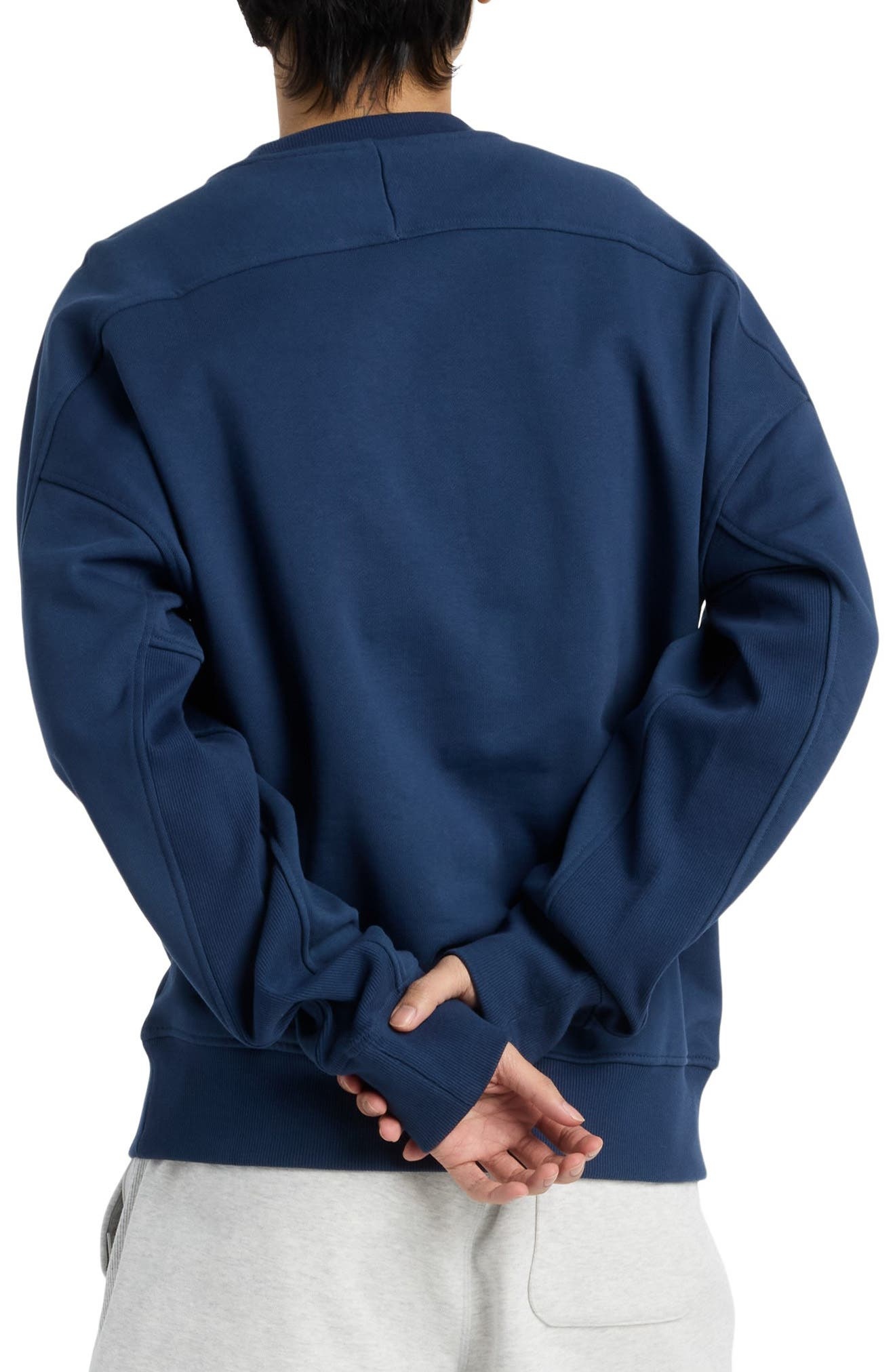 New Balance Varsity French Terry Crewneck Sweatshirt in Nb Navy at Nordstrom - 2