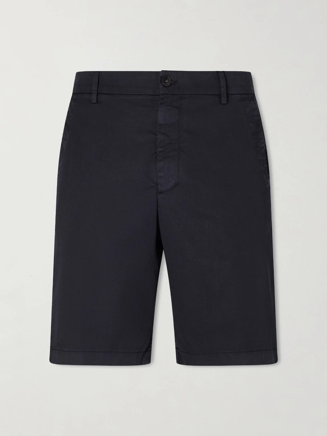 Straight-Leg Stretch Cotton-Blend Shorts - 1