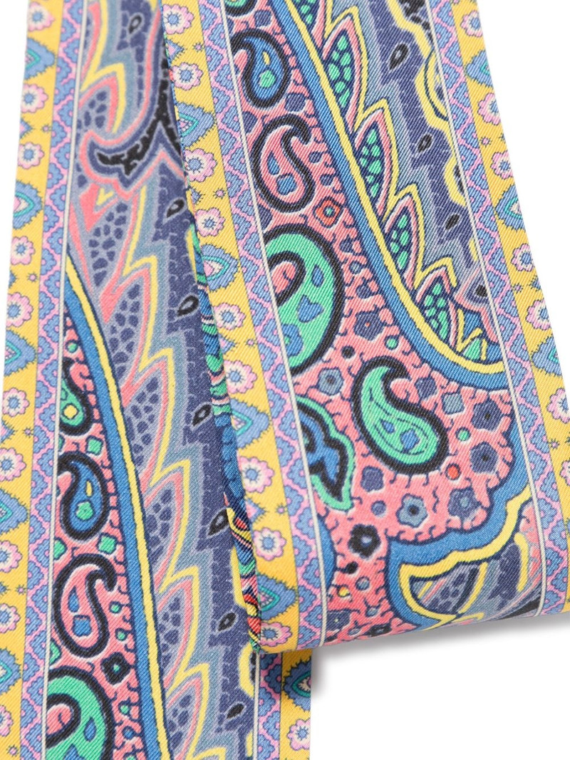 Etro printed silk scarf outlook