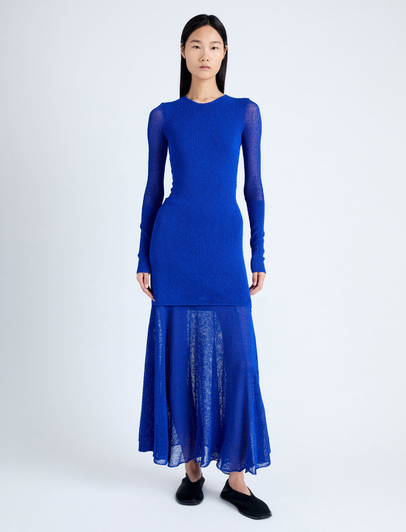 Proenza Schouler Anita Dress in Knit Sheer Mesh outlook