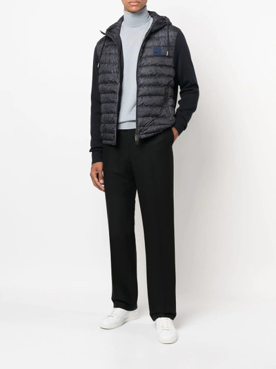 Etro panelled padded zip-up jacket outlook