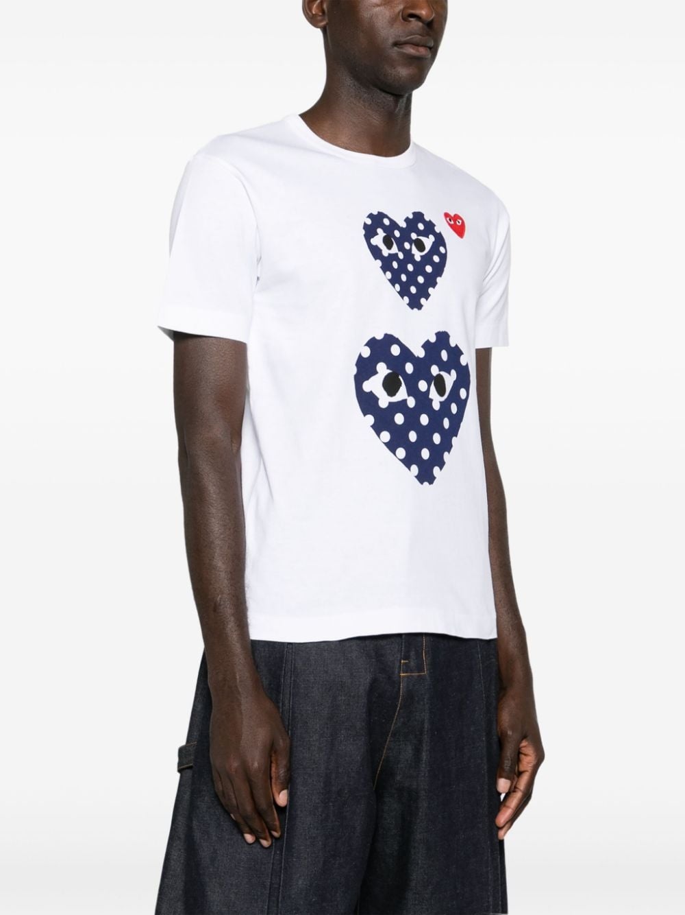 heart-motif cotton T-shirt - 4