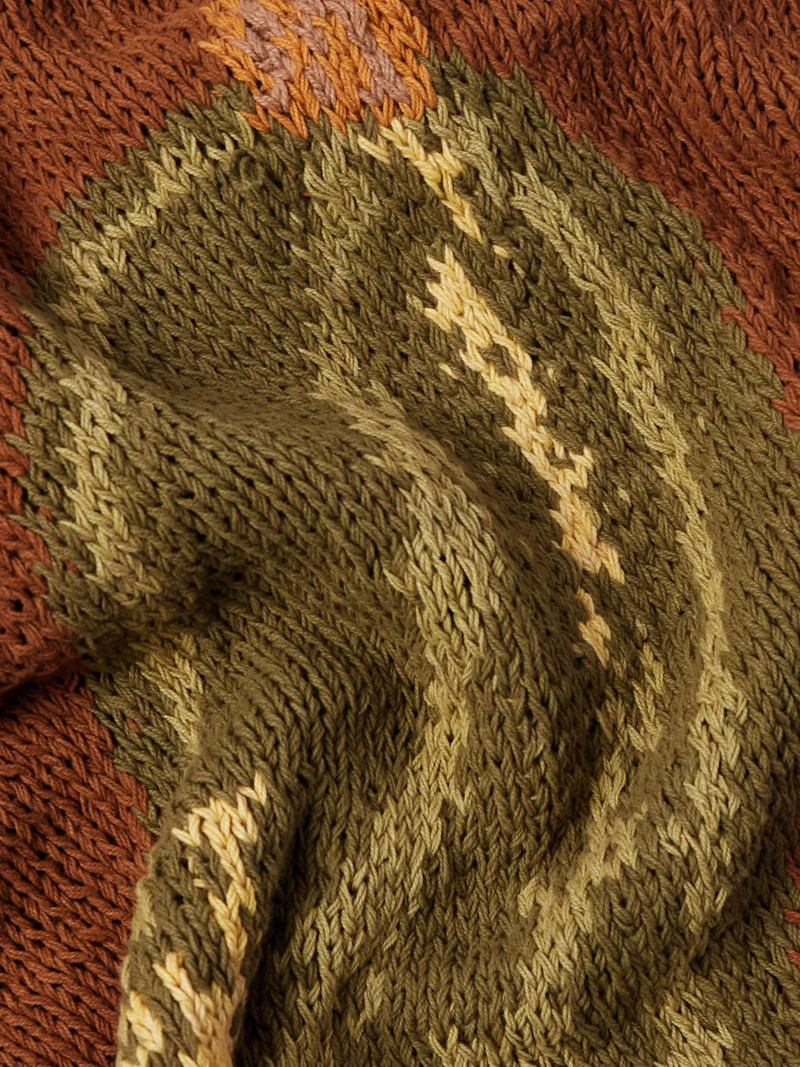 Twinsun Appliquéd Jacquard-Knit Organic Cotton Cardigan 5