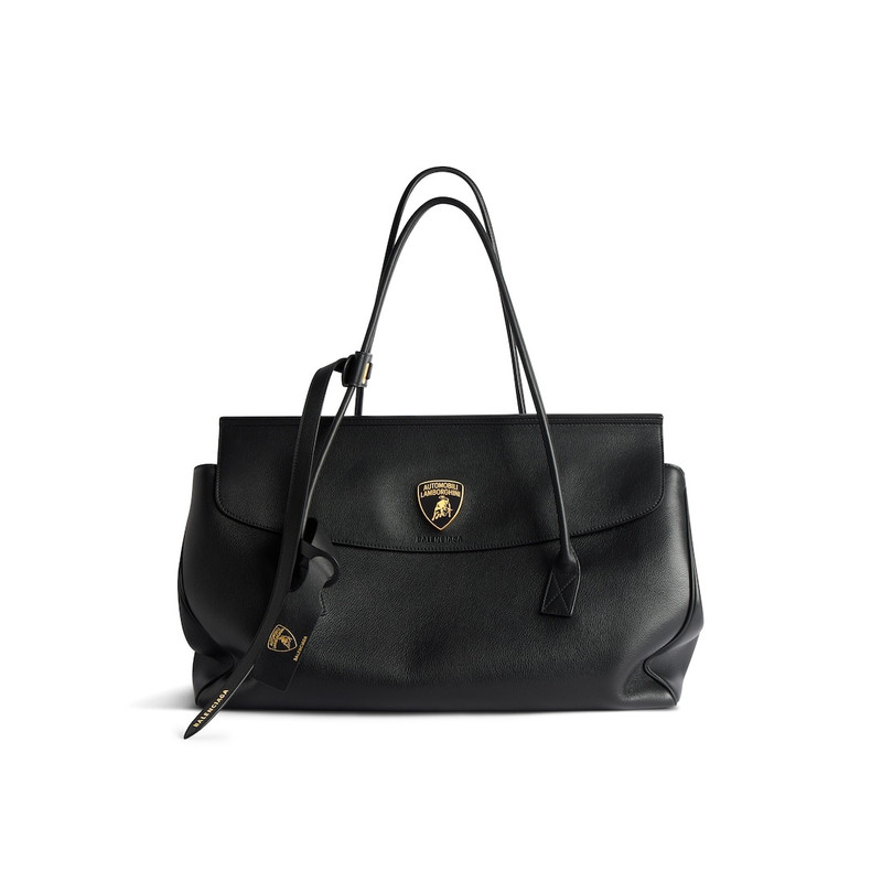 Women's Balenciaga | Automobili Lamborghini Carrie Carry All Bag in Black - 1