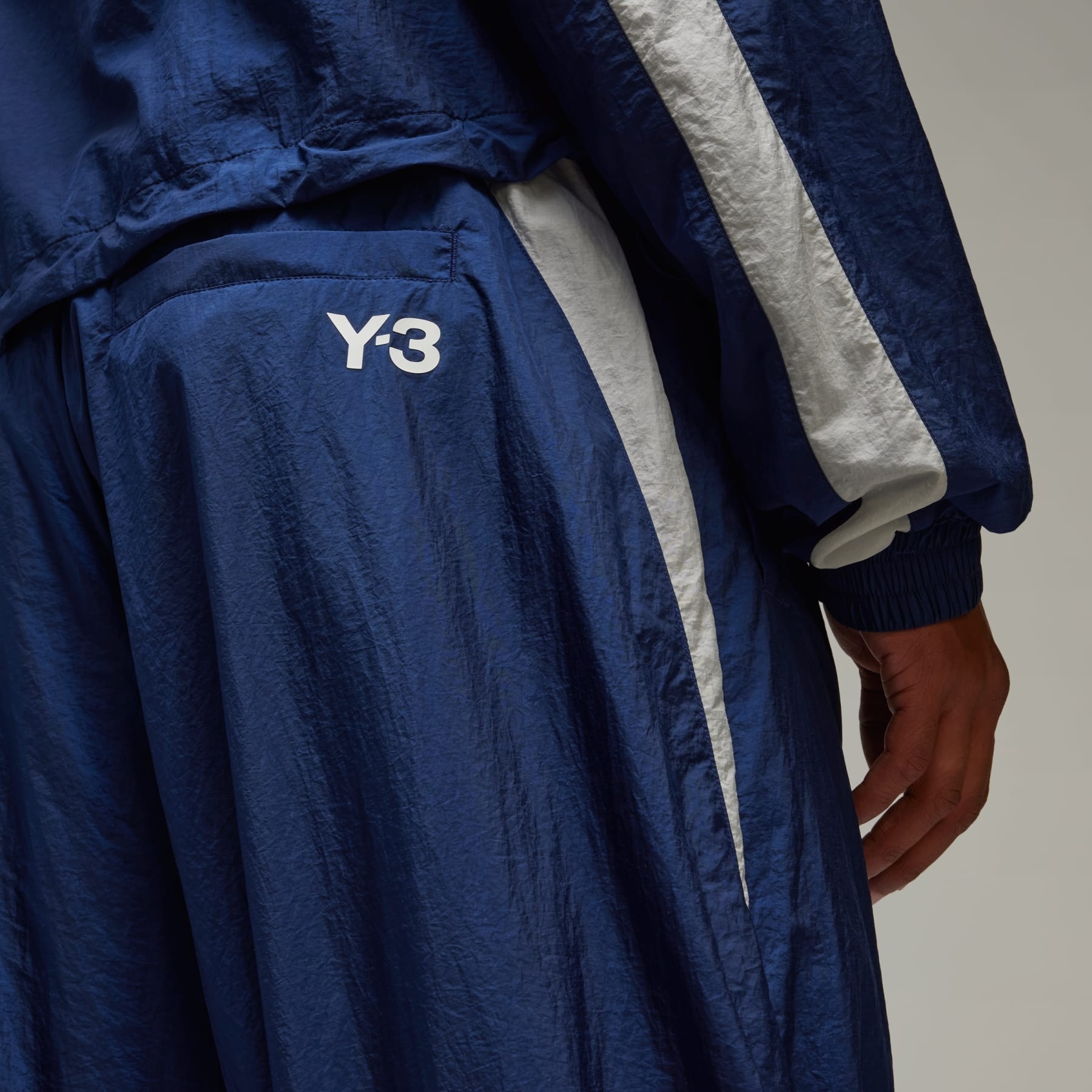 Y-3 3-Stripes Nylon Shell Pants - 8