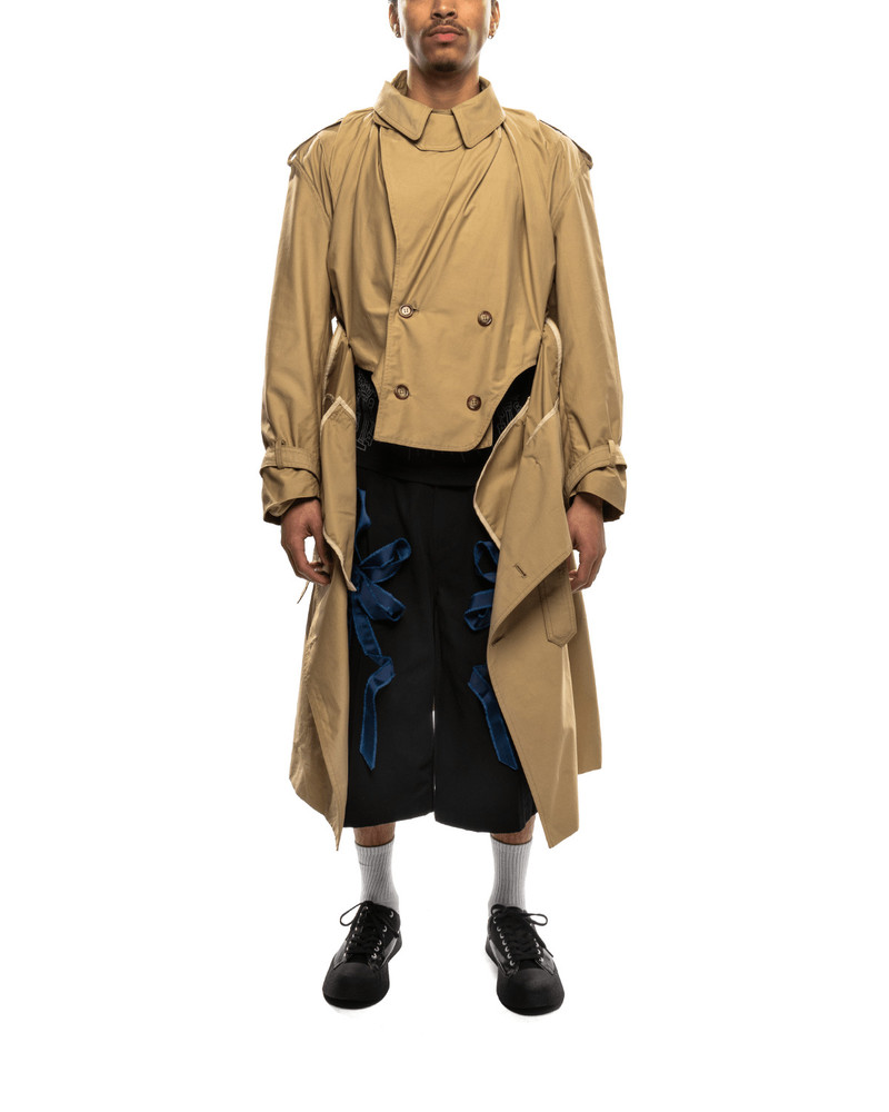 JUNTAE KIM Corset Trench Coat Beige outlook