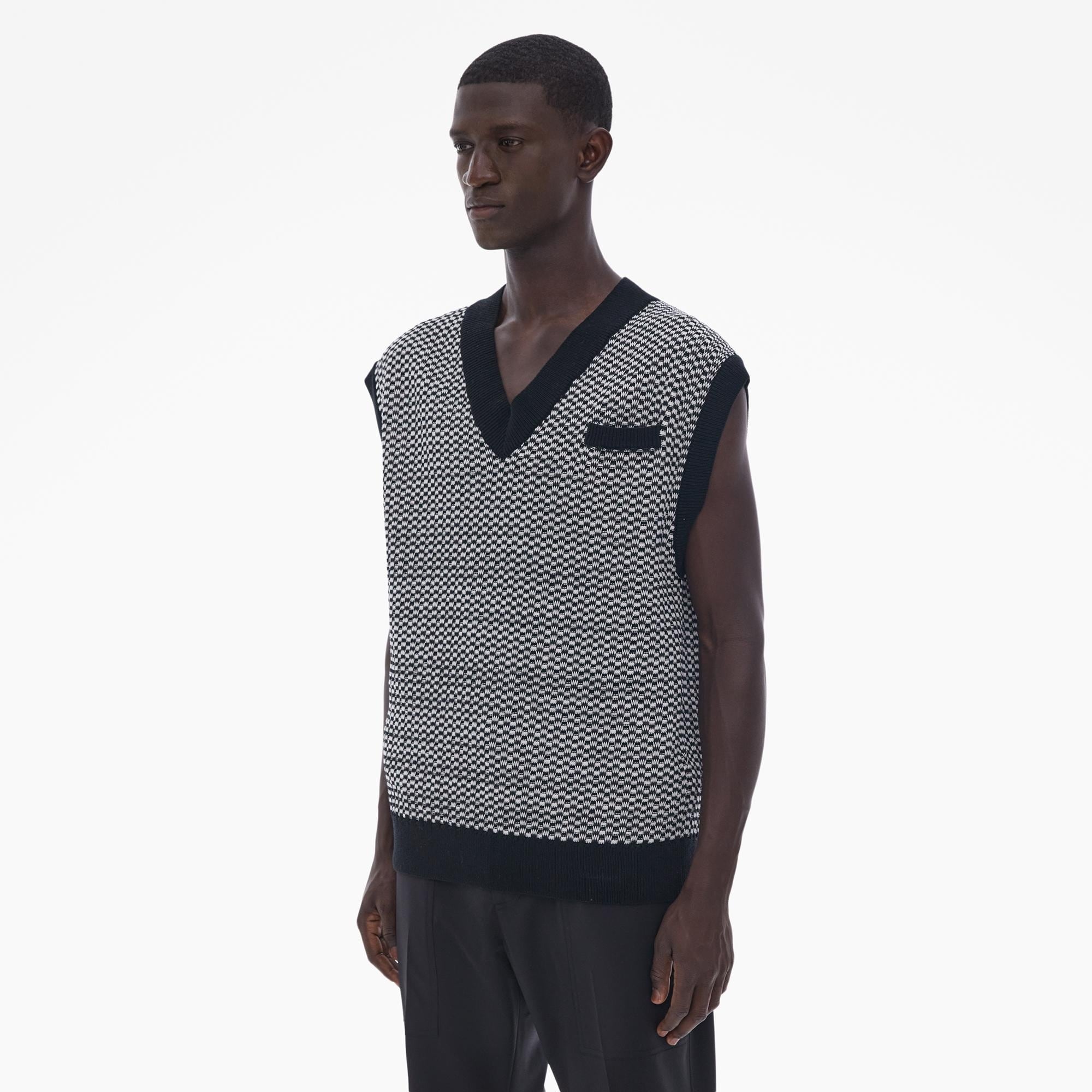 V-NECK SWEATER VEST - 5