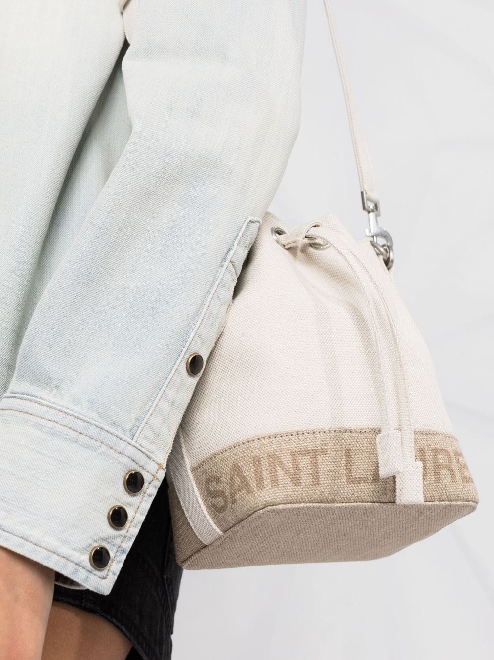 Rive Gauche mini bucket bag - 3