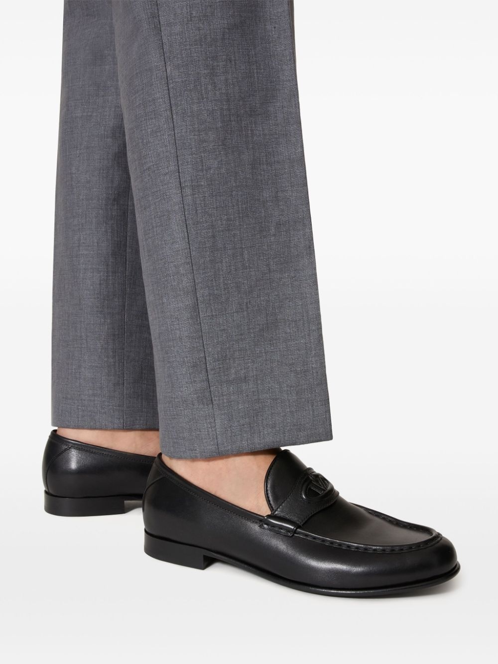 VLogo Signature leather loafers - 6