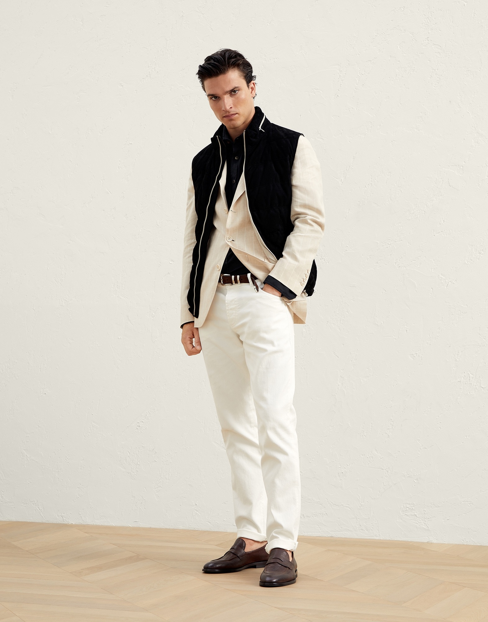 Garment-dyed easy fit western shirt in twill - 5
