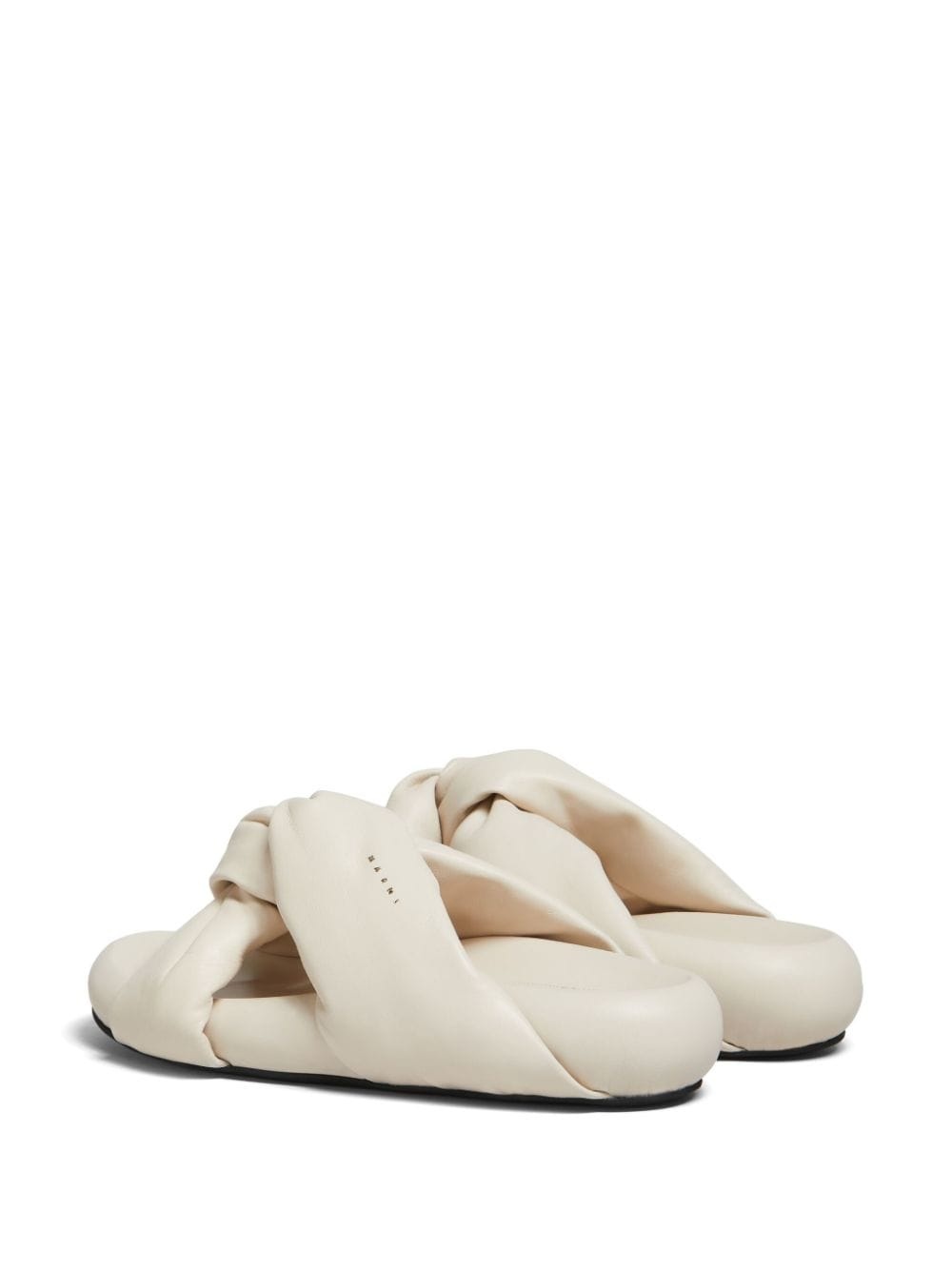 twist-detail leather sandals - 3