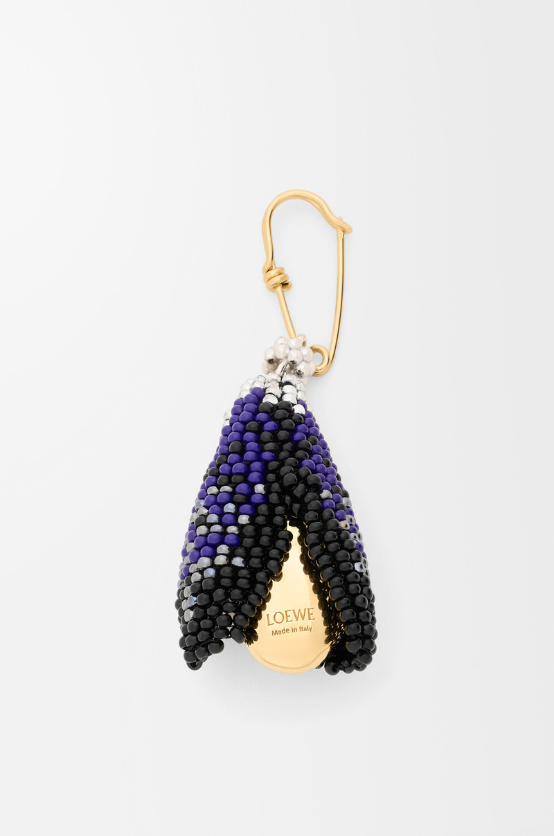 Loewe Shell brooch in sterling silver and beads outlook