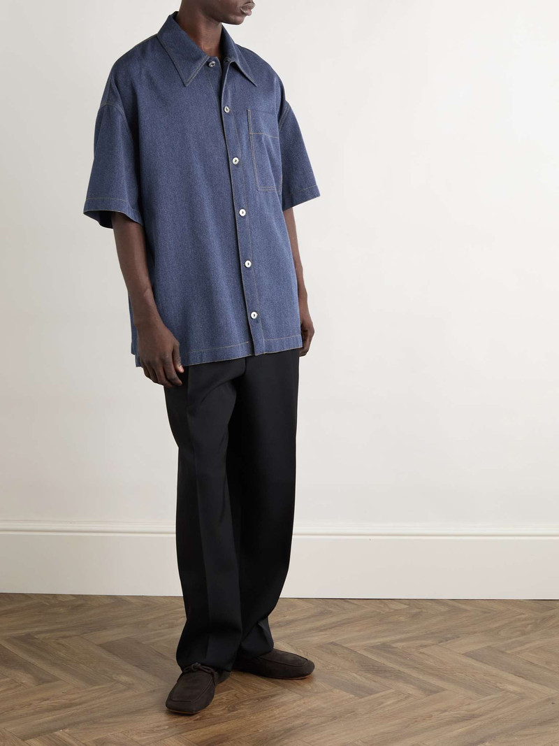 Bottega Veneta Oversized Wool and Cotton-Blend Drill Shirt outlook