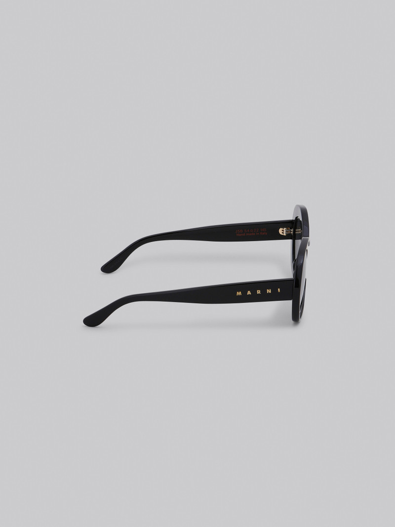 BLACK ULAWUN VULCANO ACETATE SUNGLASSES 4
