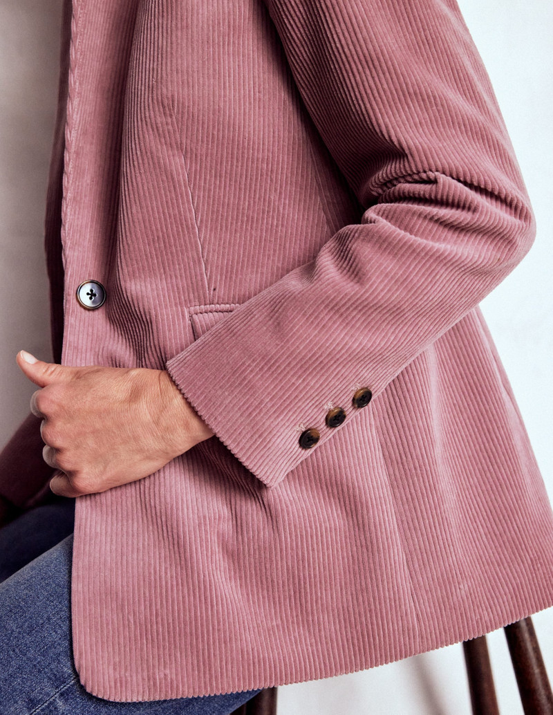 Woodbridge Cord Blazer-Blushing Rose 3