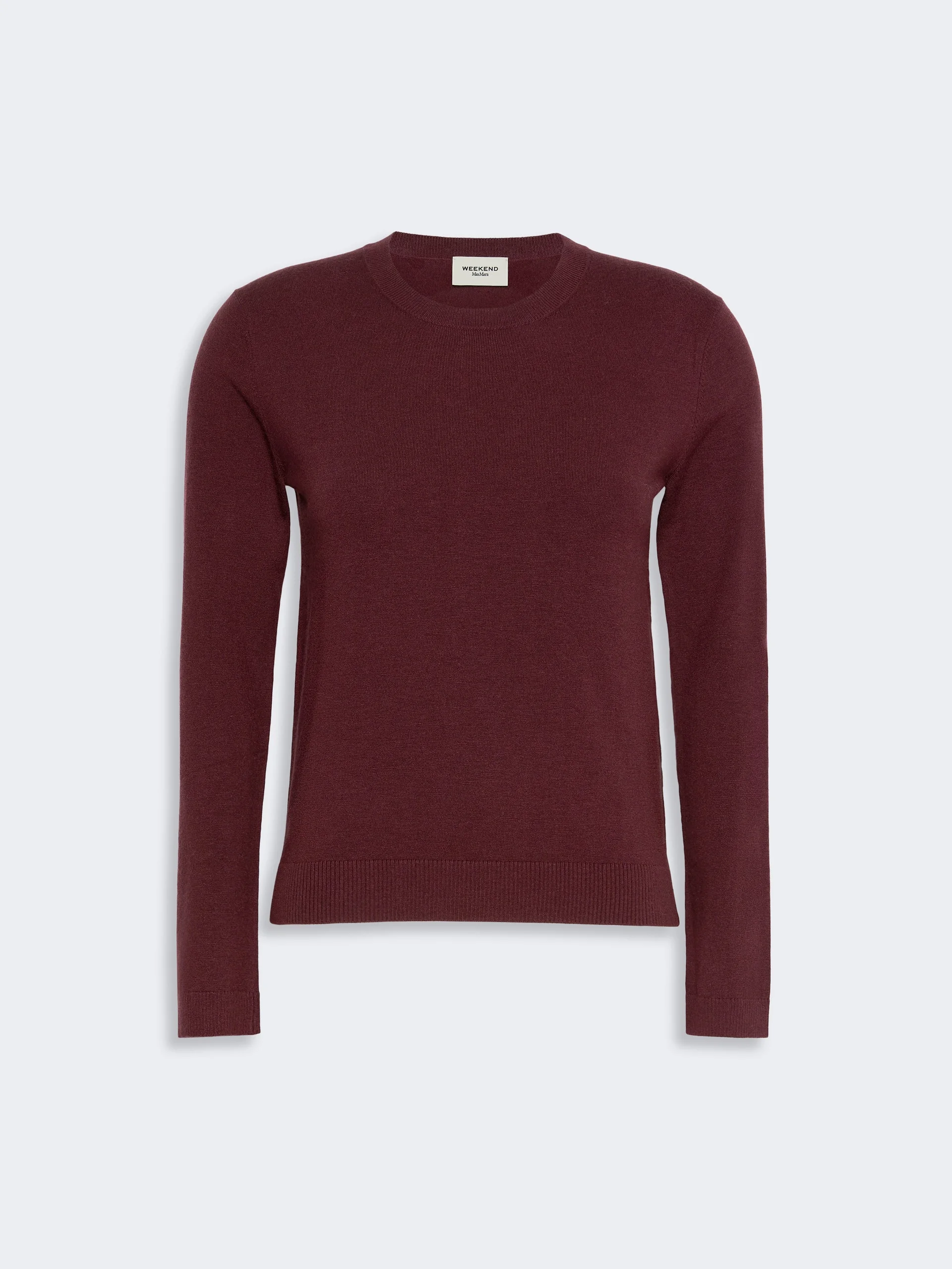 SICILIA Silk and wool yarn sweater - BORDEAUX - 1