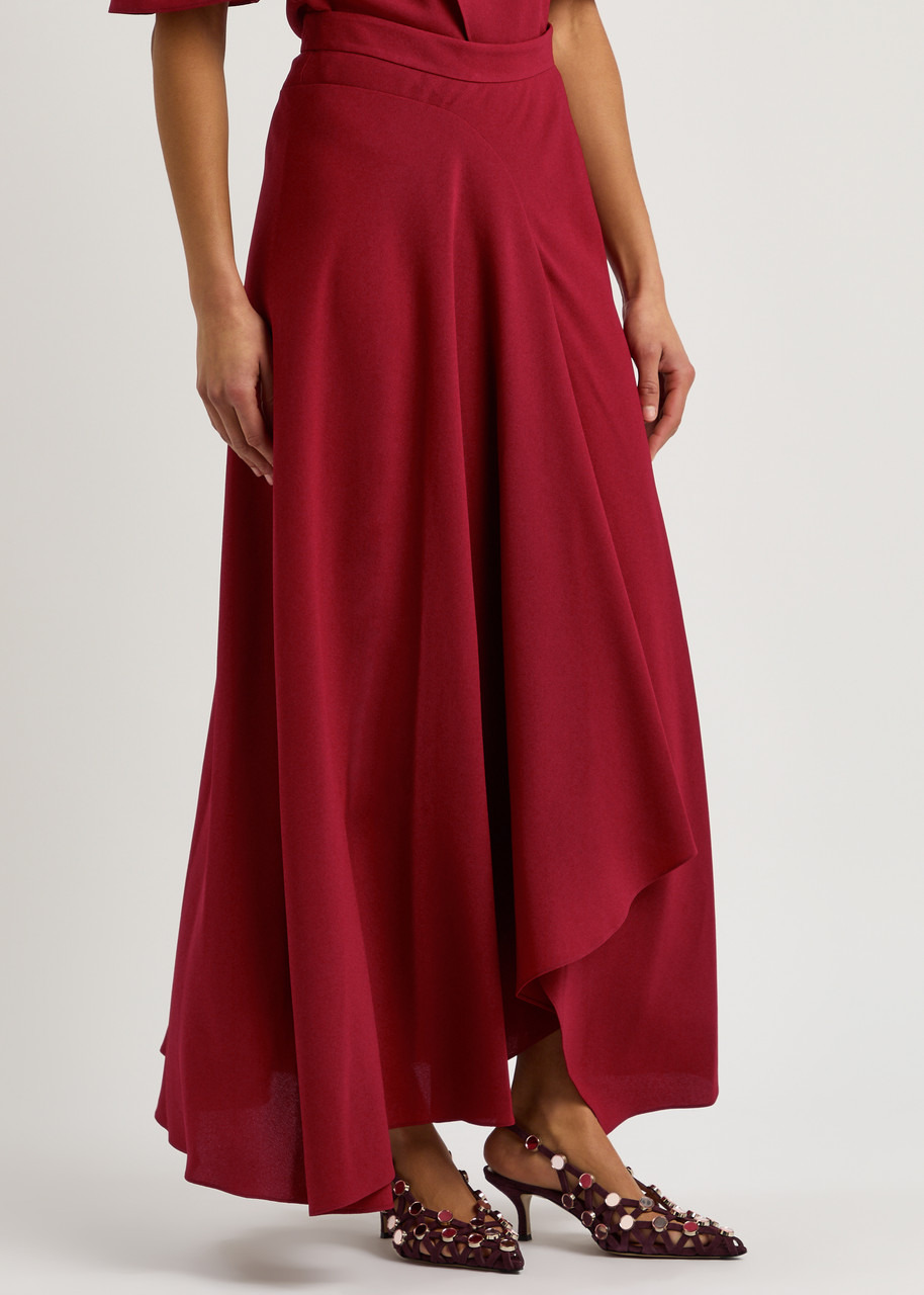 Roksanda Asha Draped Crepe Maxi Skirt - 2