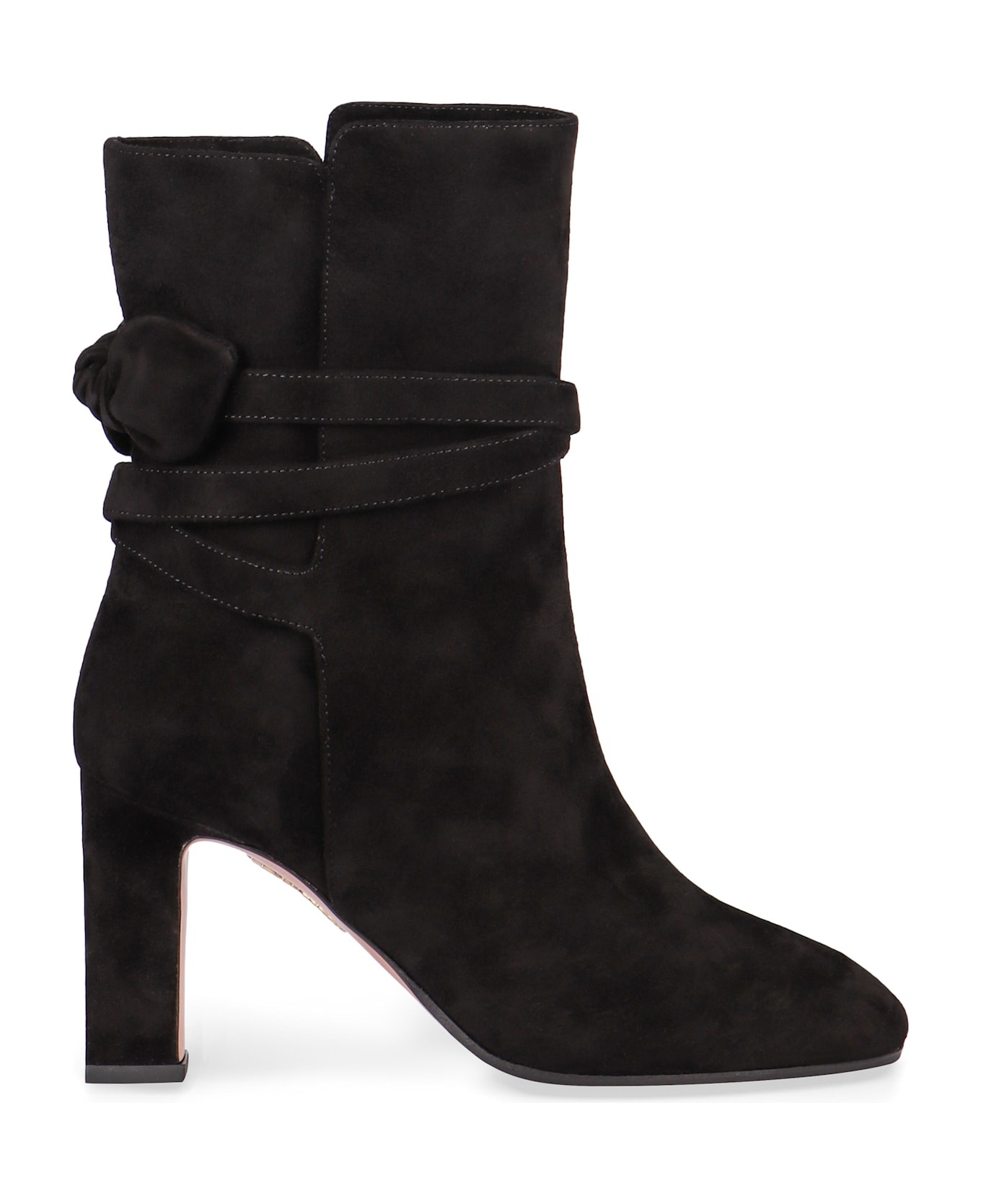 Very Bow Tie Suede Ankle Boots - 1