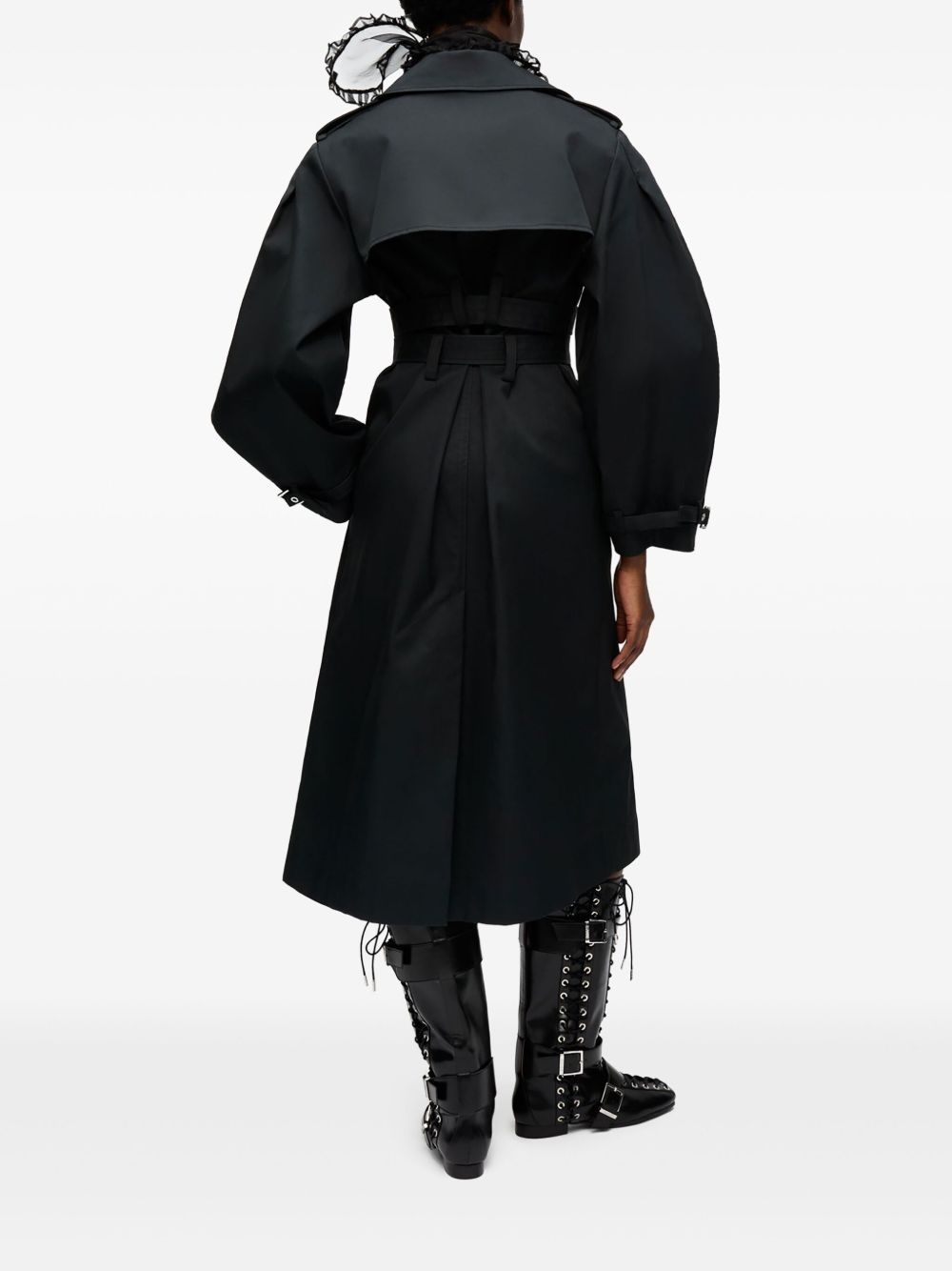 organic-cotton trench coat - 3