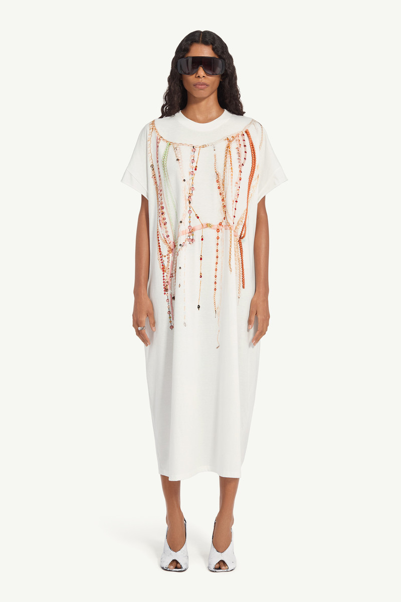 MM6 Maison Margiela Pearl Jersey Dress outlook