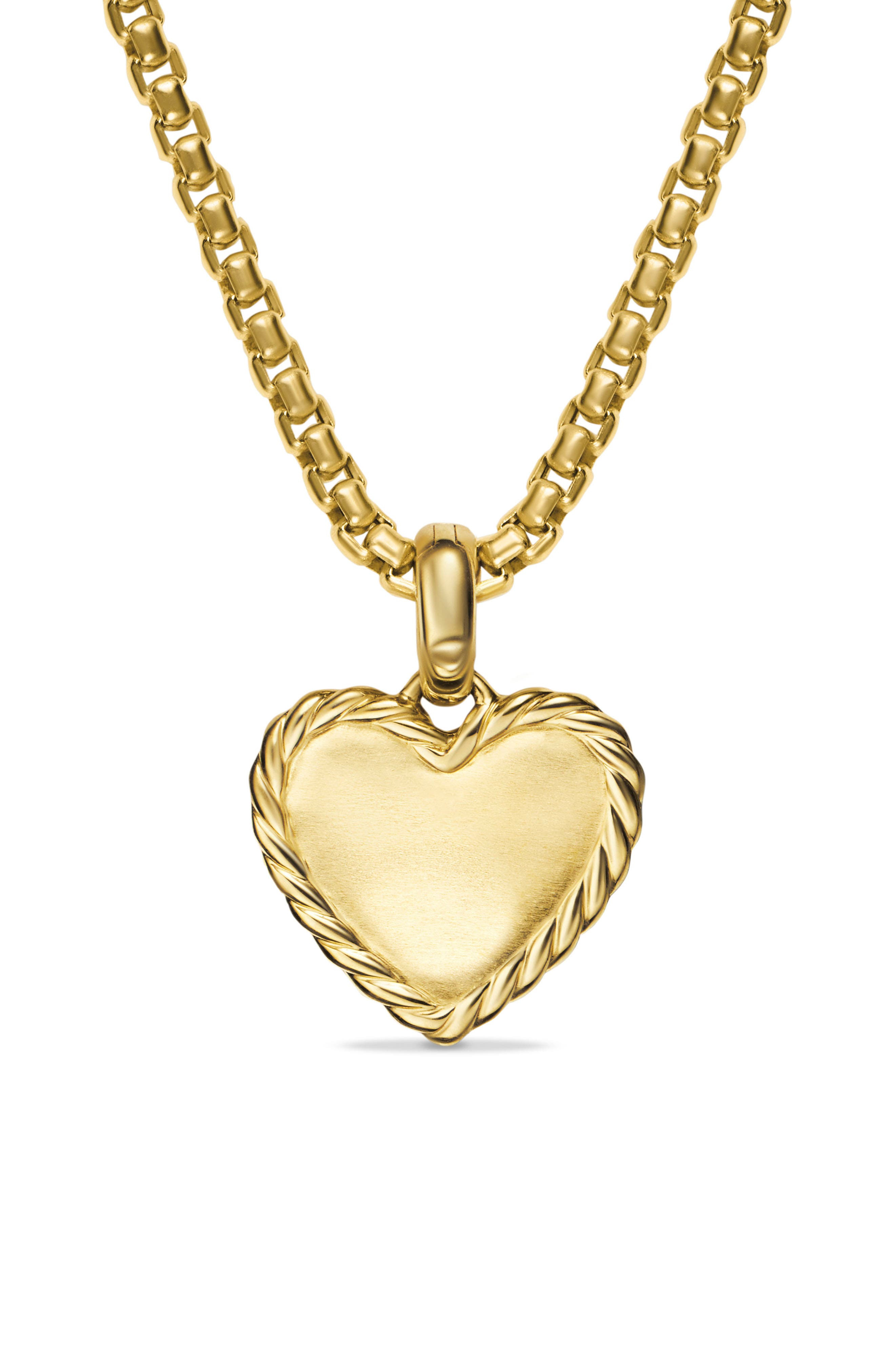 David Yurman Pavé Diamond Heart Enhancer in 18K Gold at Nordstrom - 6