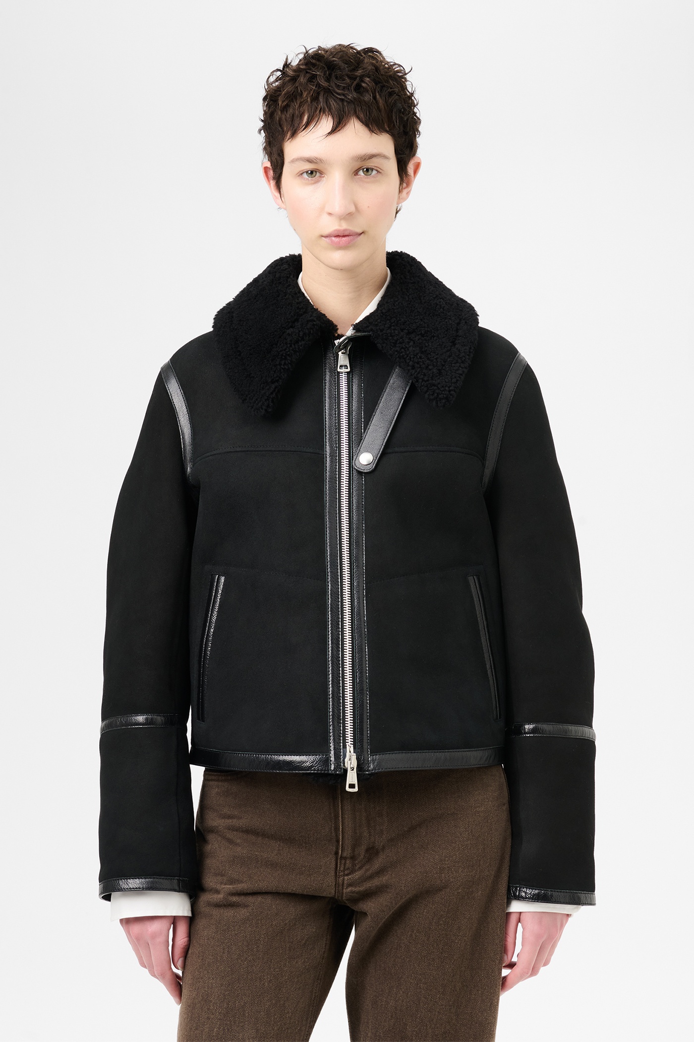 Pilot Jacket Black Shearling - 3