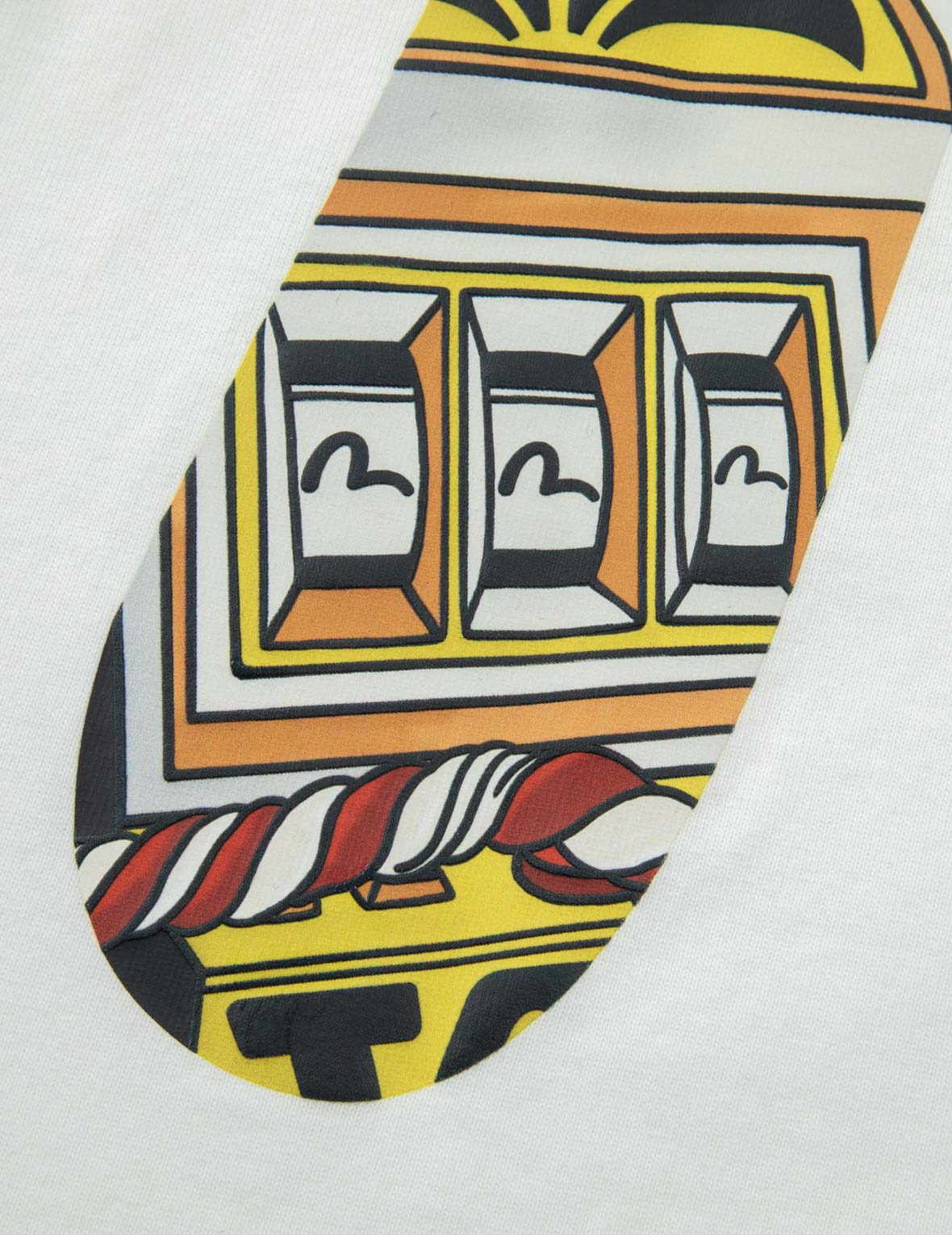 LUCKY SLOT MACHINE DAICOCK PRINT RELAX FIT T-SHIRT - 13