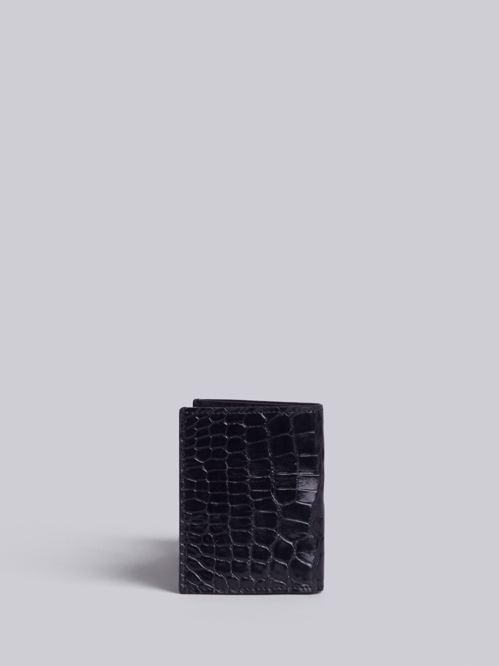 Double Card Holder In Alligator - 3