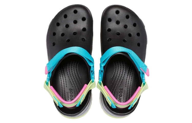 Crocs Classic Hiker Clog 'Black Blue Yellow' 206772-0C4 - 6