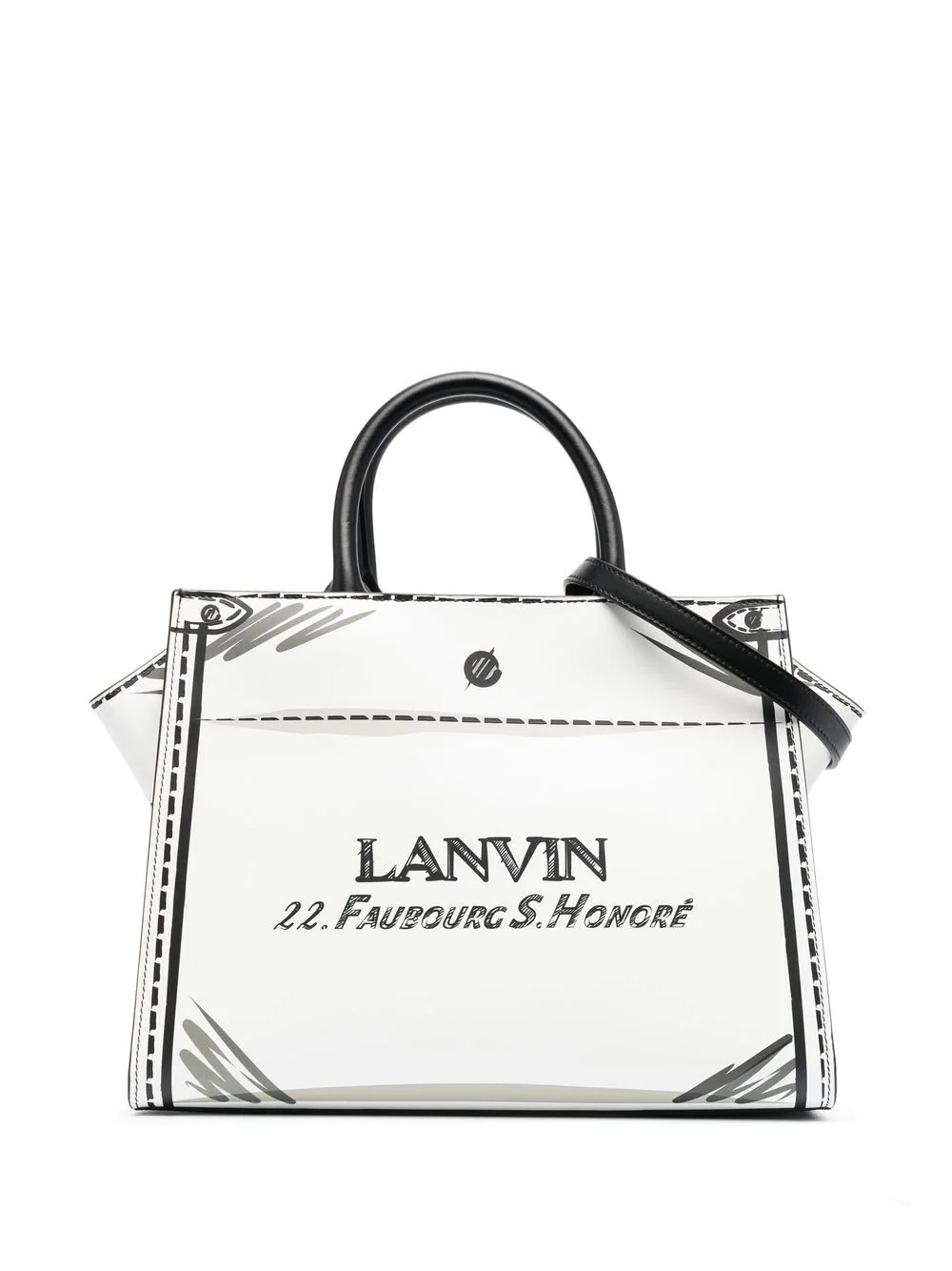 logo-print tote bag - 1