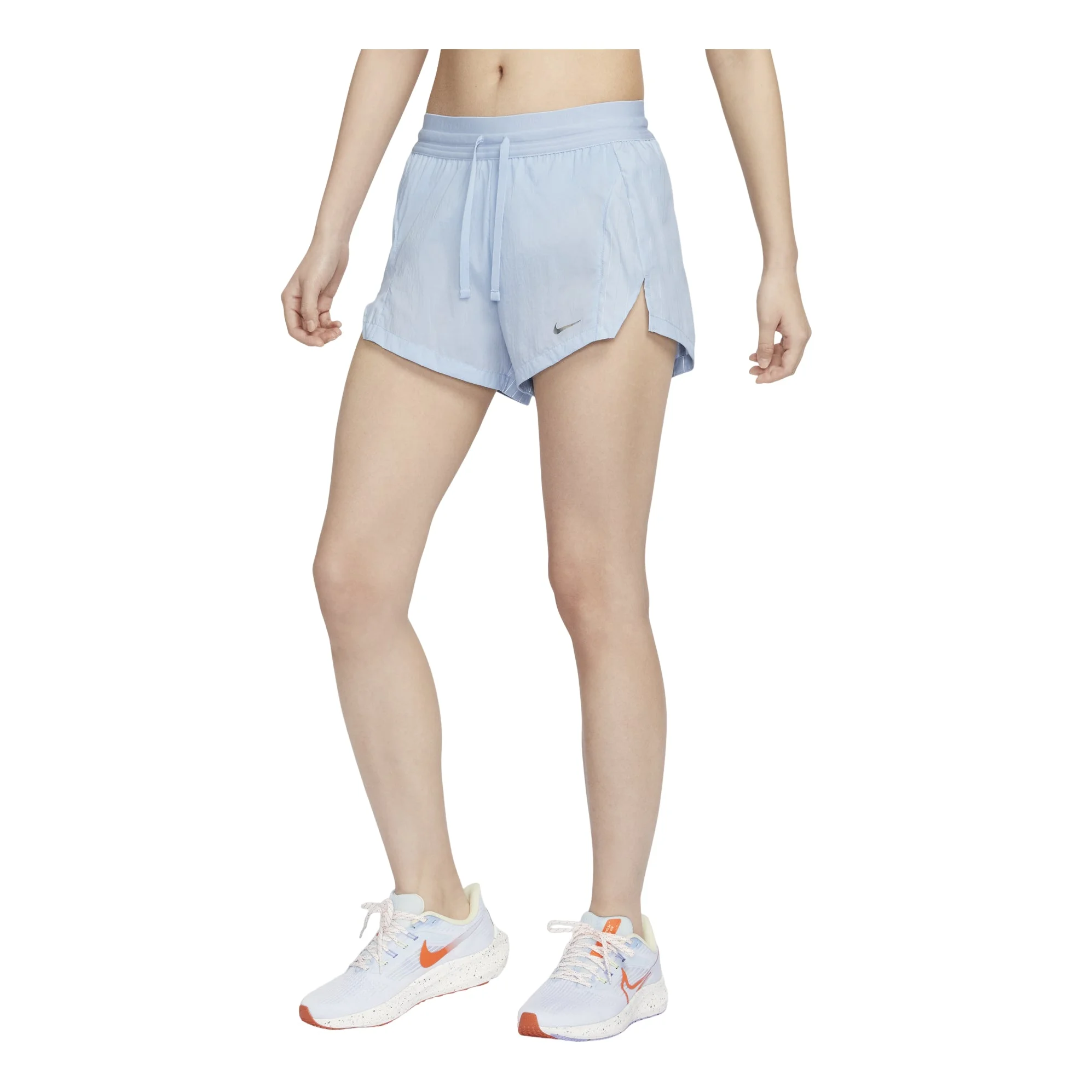 (WMNS) Nike Running Division Mid Rise 3inch Shorts Asia Sizing 'Light Armory Blue' FN2716-440 - 1