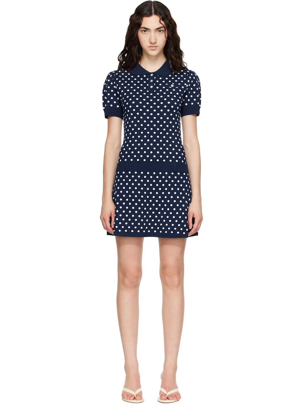 Navy Tumi Sweater Minidress - 1