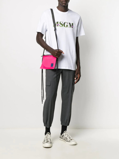 MSGM embroidered logo T-shirt outlook