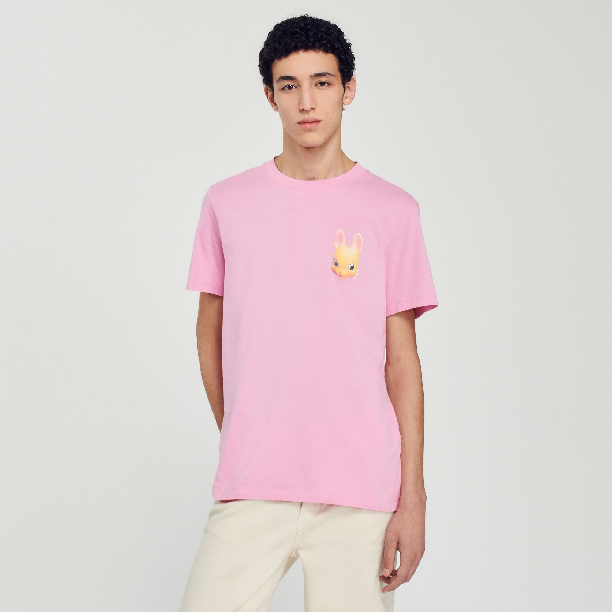 Rabbit print T-shirt - 5