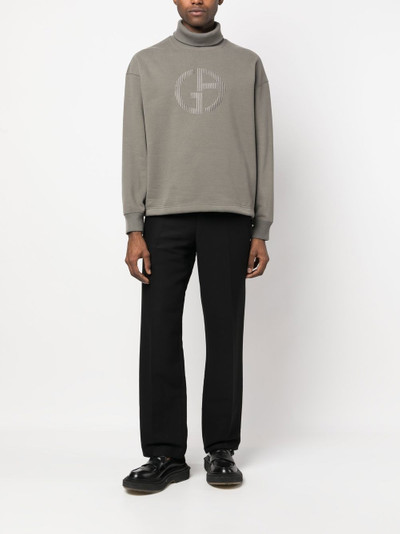 GIORGIO ARMANI virgin wool roll neck jumper outlook