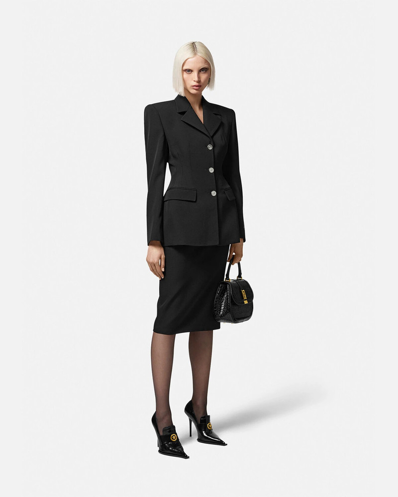 VERSACE Hourglass Single-Breasted Blazer outlook