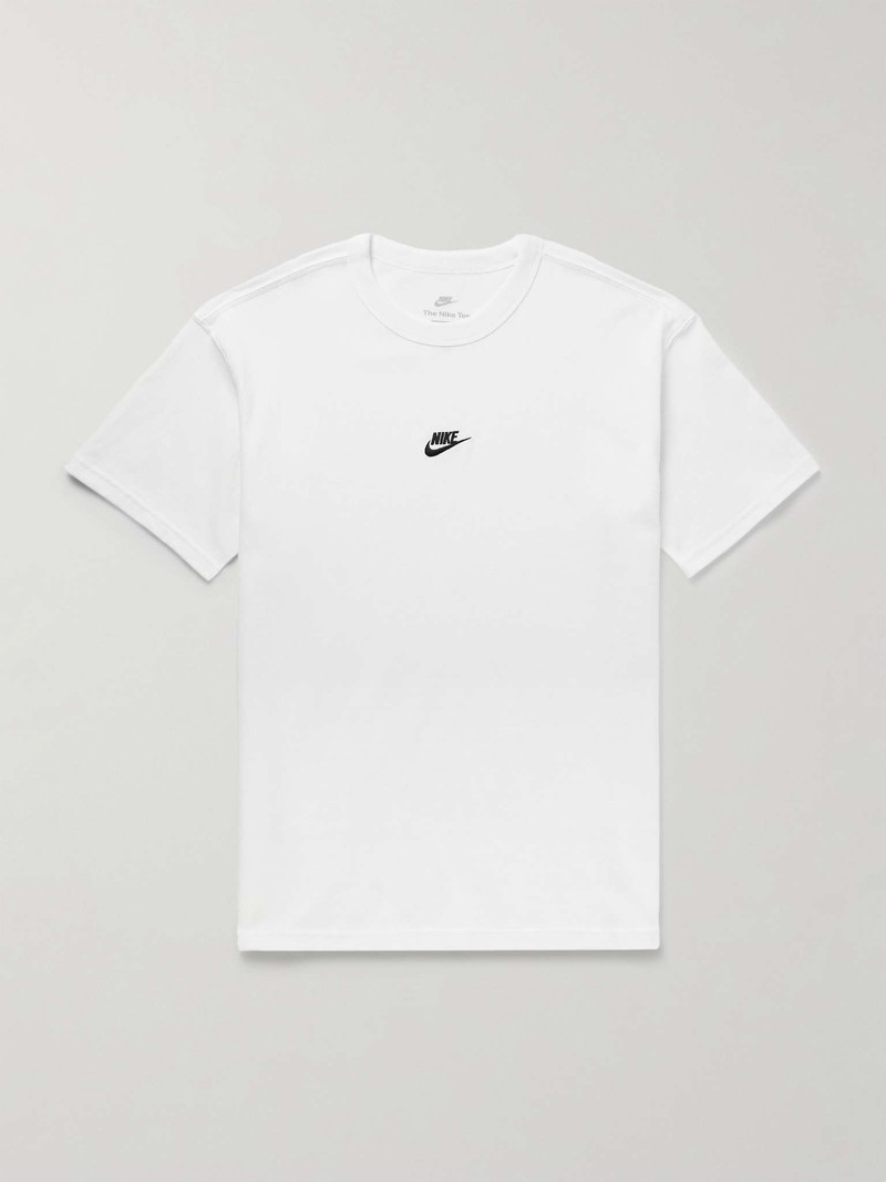 Logo-Embroidered Cotton-Jersey T-Shirt - 1