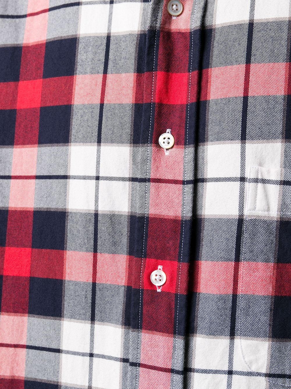 plaid cotton shirt - 5