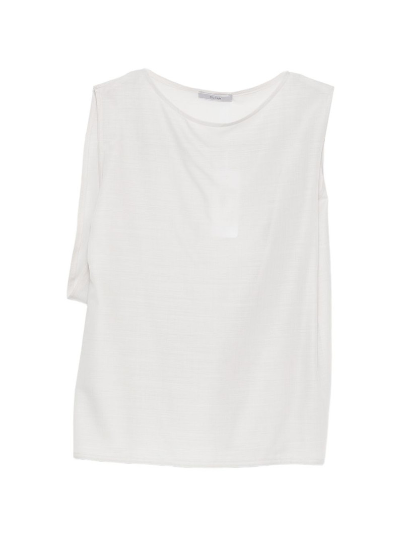 draped-detail blouse 1