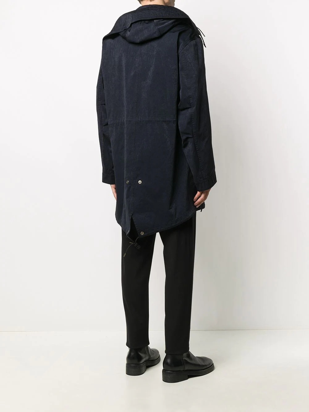 fishtail mid-length parka - 4