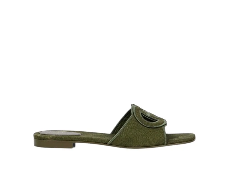 Gucci Interlocking G Gg Slide Sandals - 1