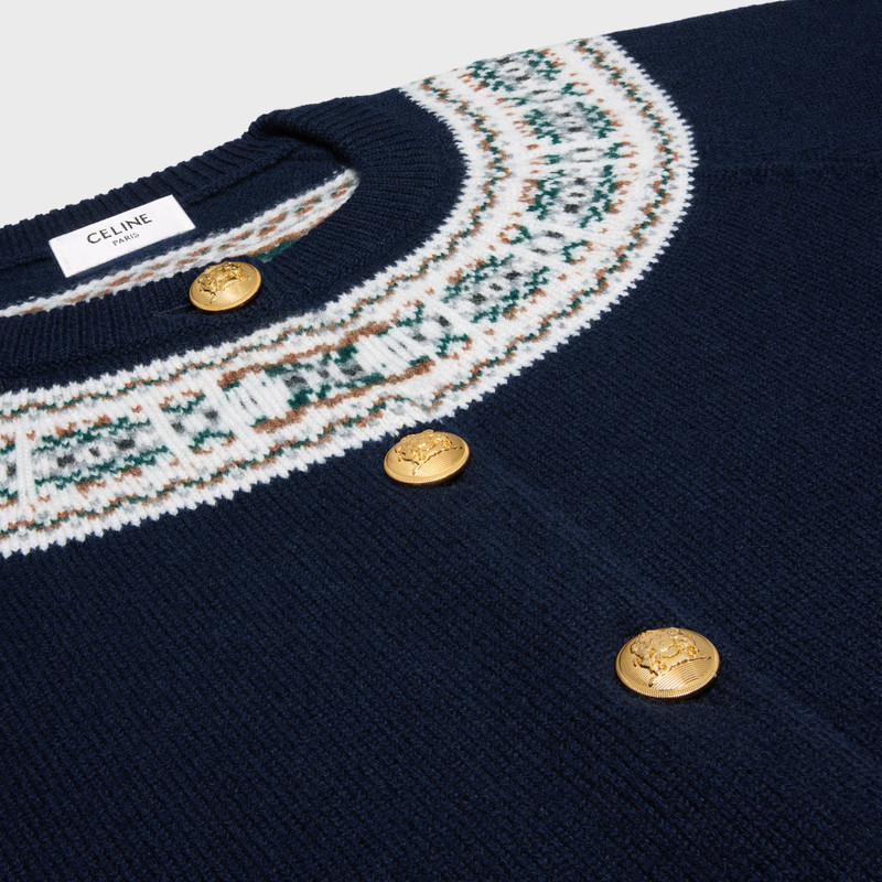 cardigan in fair isle cashmere 3