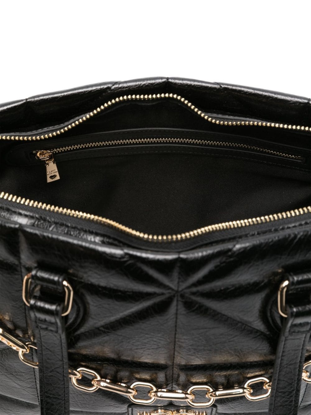 logo-lettering quilted tote bag - 5